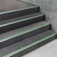 Trapneusprofiel aluminium recht groen LxBxH=1500x40x18mm