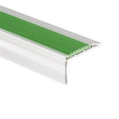 Trapneusprofiel aluminium recht groen LxBxH=1500x45x25mm