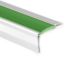 Trapneusprofiel aluminium recht groen LxBxH=1500x55x31mm