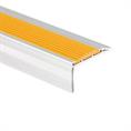 Trapneusprofiel aluminium recht oranje LxBxH=1500x45x25mm