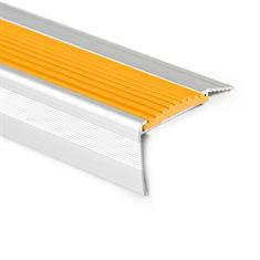 Trapneusprofiel aluminium recht oranje LxBxH=1500x55x31mm