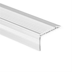 Trapneusprofiel aluminium recht wit LxBxH=1500x45x25mm