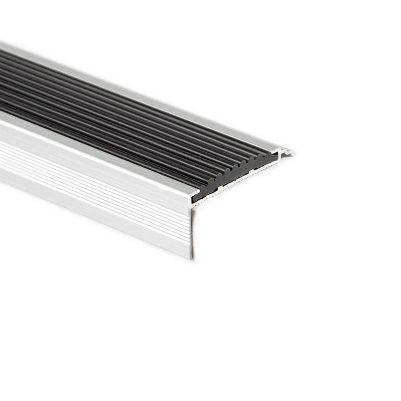 Trapneusprofiel aluminium recht zwart LxBxH=1500x40x18mm (5