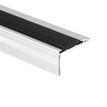 Trapneusprofiel aluminium recht zwart LxBxH=1500x45x25mm (5