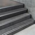 Trapneusprofiel aluminium recht zwart LxBxH=1500x45x25mm (5