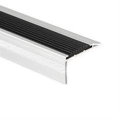 Trapneusprofiel aluminium recht zwart LxBxH=1500x45x25mm