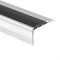 Trapneusprofiel aluminium recht zwart LxBxH=1500x55x31mm (5