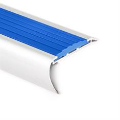 Trapneusprofiel aluminium rond blauw LxBxH=1500x65x35mm