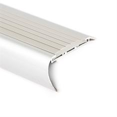 Trapneusprofiel aluminium rond grijs LxBxH=1500x65x35mm