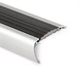 Trapneusprofiel aluminium rond zwart LxBxH=1500x65x35mm (5 s