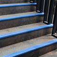 Trapneusprofiel pvc blauw LxBxH=1500x60x22mm