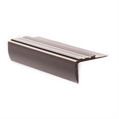 Trapneusprofiel pvc bruin LxBxH=1500x51x27mm (5 stuks)