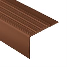Trapneusprofiel pvc bruin LxBxH=1500x70x42mm dikte 4mm