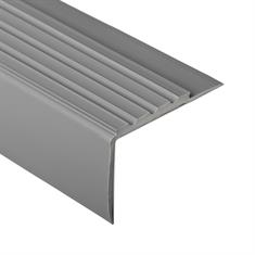 Trapneusprofiel pvc donkergrijs LxBxH=1500x70x42mm dikte 4mm