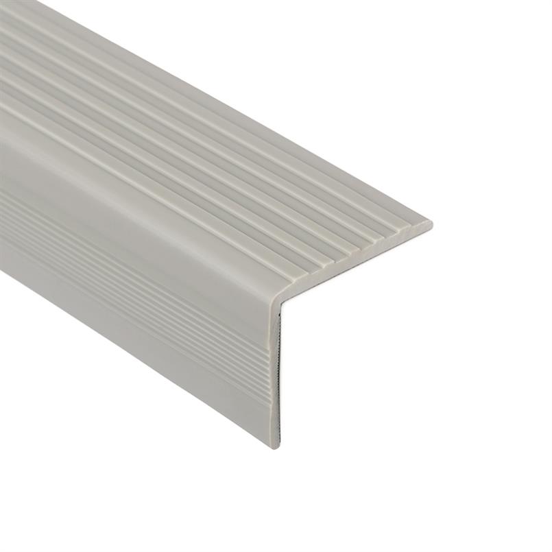 Trapneusprofiel pvc grijs LxBxH=1500x50x45mm