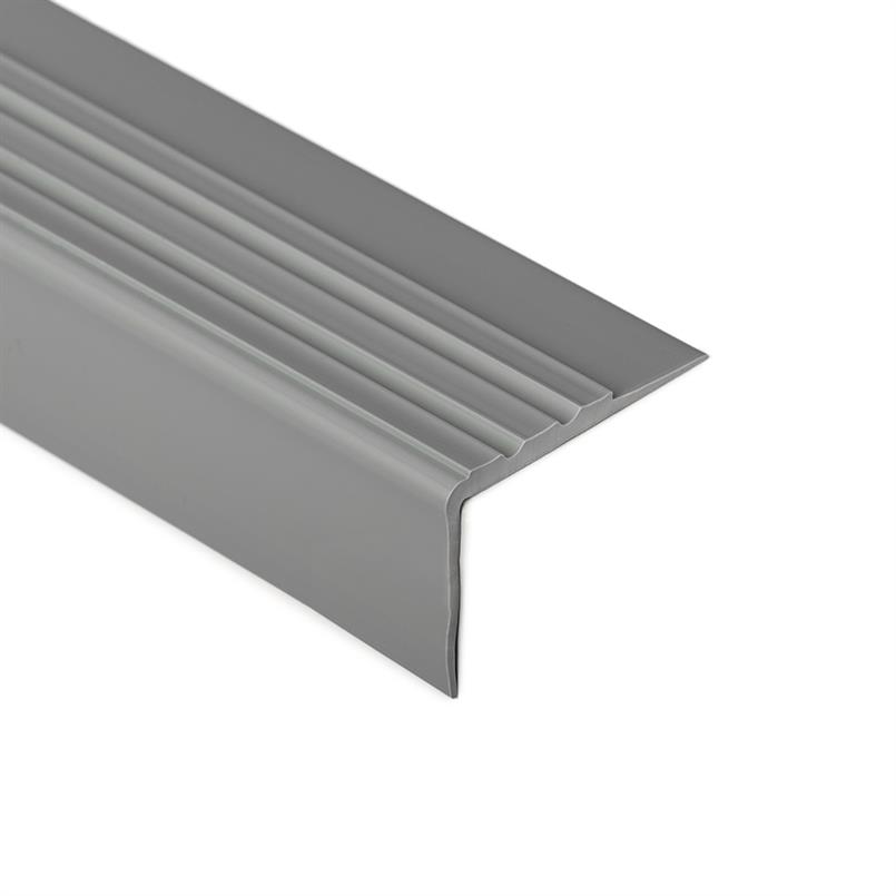 Trapneusprofiel pvc grijs LxBxH=1500x51x27mm