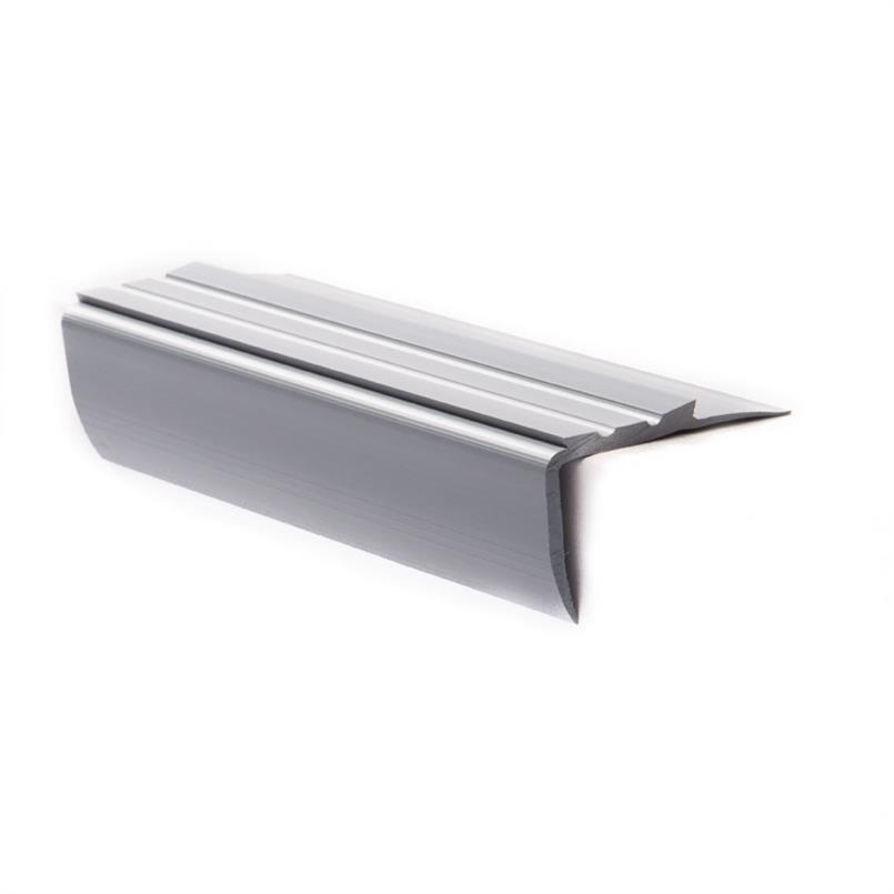 Trapneusprofiel pvc lichtgrijs LxBxH=1500x51x27mm (5 stuks)