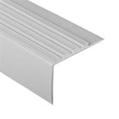 Trapneusprofiel pvc lichtgrijs LxBxH=1500x70x42mm dikte 4mm