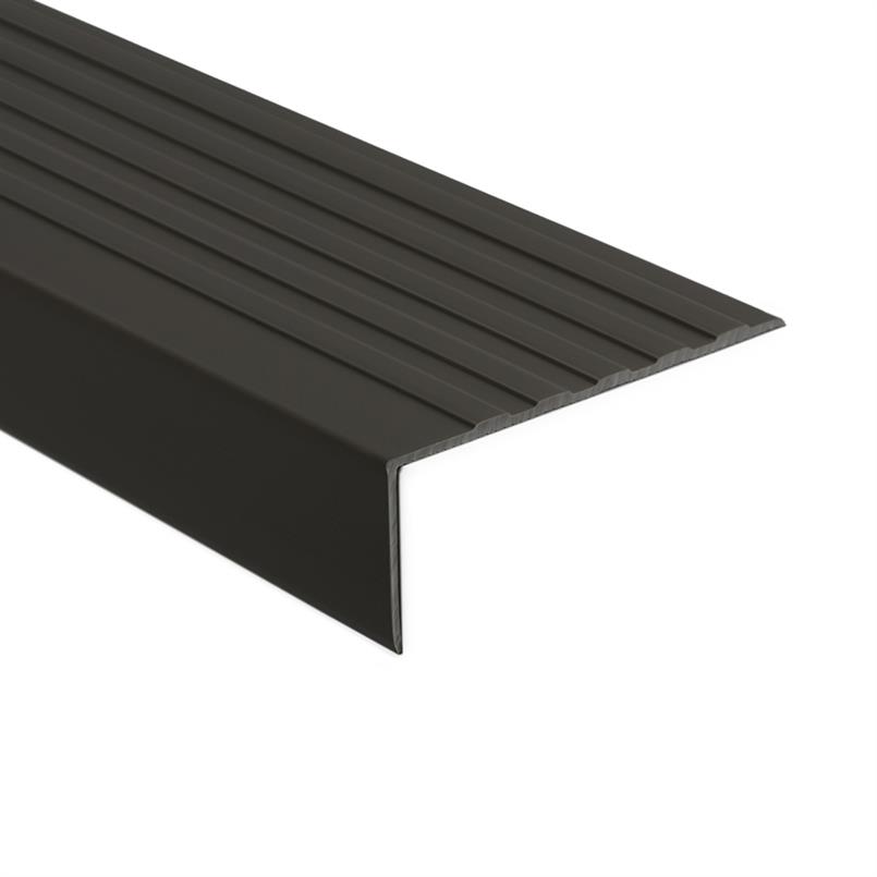 Trapneusprofiel pvc zwart LxBxH=1500x100x40mm