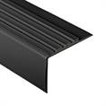 Trapneusprofiel pvc zwart LxBxH=1500x70x42mm dikte 4mm