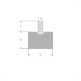 Trillingsvoet type D 25x20mm (M6) set 10 stuks