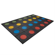 Twister rubber tegels (set 24 stuks)