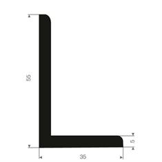 Volrubber hoekprofiel BxH=35x55mm (L=30m)