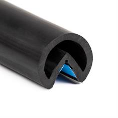 Volrubber hoekprofiel zwart zelfklevend BxH=38x38mm (L=20m)
