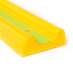Volrubber muurbeschermer geel LxBxH=1000x162x48mm