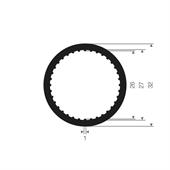 Volrubber slangprofiel 27x32mm (L=25m)